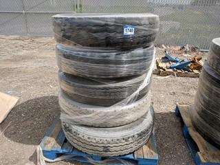 (5) Assorted Retread Truck Tires.