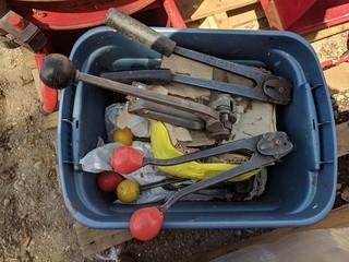 Lot of Assorted Banding Tools & Banding Clamps.