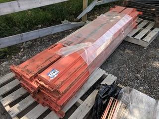 Lot of Assorted Pallet Racking Uprights & Cross Bars.