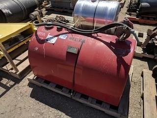 Westeel Single Wall 444L Slip Tank c/w Manual Transfer Pump.