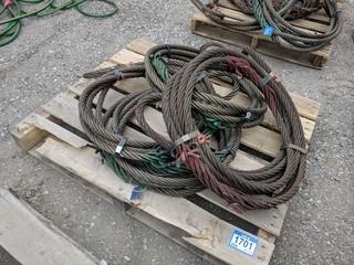 Lot of Assorted Twisted Steel Cable.