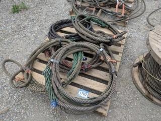 Lot of Assorted Twister Steel Cable.