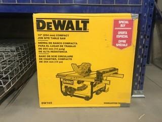 Dewalt 10" Compact Job Site Table Saw