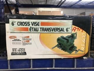 General International 6" Cross Vise (95-600)