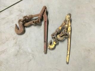 Lot of (3) Chain Load Binders