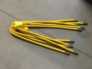 Lot of (5) Super Flex Gas Line 