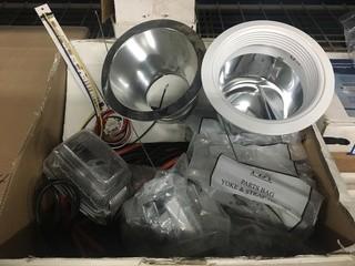 Lot of Assorted LED Downlight, Yoke and Straps, ETC