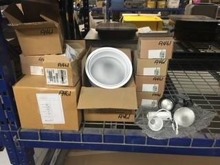 Lot of Assorted Light Fixtures, Light Bulbs, ETC