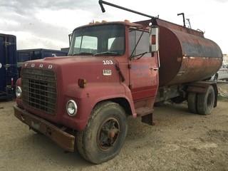 1977 Ford Contour S/A Tank Truck, Showing 57,199 Kms. VIN N76FVD90101 