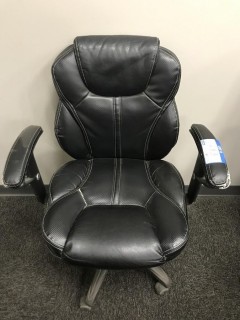 Leather Task Chair *Note: Some Damage On Chair*