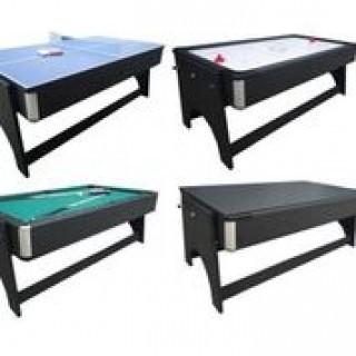 NEW 4 IN 1 8 FT GAMES POOL AIR HOCKEY TABLE.