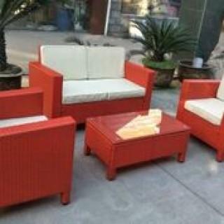 NEW 4 PCS OUTDOOR FURNITURE SET RED FIS1080RED.