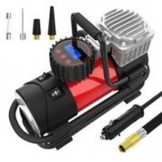 New Digital 12V Portable Air Compressor & Light