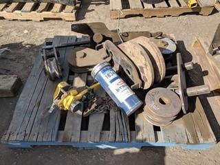 Lot of Assorted H/D Block & Tackle Winching Accessories.