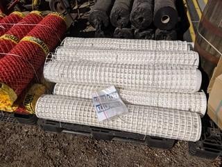 (2) New 4'x50' Rolls of Square Mesh Fencing.