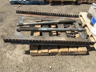 Highway Truck 5th Wheel Plate & (2) Axle Shafts.