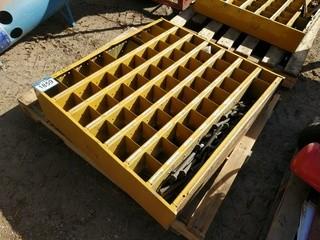 36"x32"x9" Parts Bolt Bin c/w Misc. Contents.