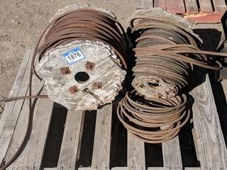 Lot of (2) roller of 1/2" Twisted Steel Cable.