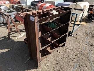 Custom Made 39", 4 Tier Bolt Bin