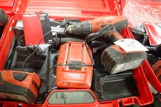 Hilti SFH-18A Cordless Drill w/ 2 Batteries, Charger and Hard Case.