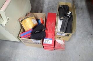 Lot of Bear Spray, Safety Triangles, Fuses, First Aid Kits, etc. 