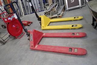 Shipper Supply 5,500lbs Pallet Jack. **BEING USED FOR LOADOUT, CANNOT BE REMOVED UNTIL 3PM JUN. 26/19**