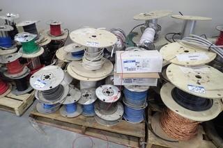 Pallet of Asst. Spools Electrical Cable. 