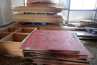 Lot of Asst. 4'x4' Sheets, MDF Sheets and Dunnage. 