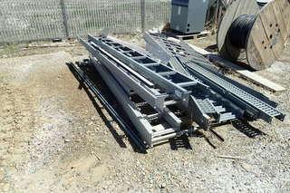 Lot of Asst. Cable Trays, Asst. Flashing, PVC Pipe, Downspouts, Lifting Brackets, Cable Trays, Caps, etc. . 