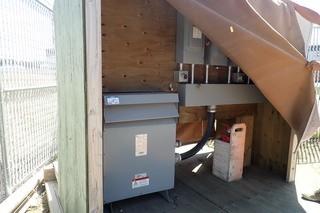 Wooden Skidded Cabinet w/ Hammond 75Kva 208/120 600V Transformer and Asst. Switches. 