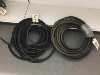 Lot of Hydraulic Hoses Assorted Sizes.