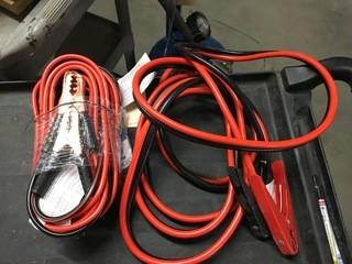 Lot of (2) Ultra Performance 10 Gauge/12' (1) 2 Gauge/15' Booster Cables