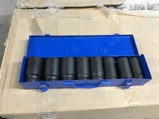 Westward 8 PC Impact Socket Set 1" x 1 1/2".