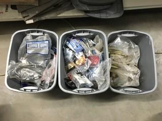 Lot of Assorted Bolts, Marker Lights, Electrical Accessories.