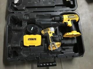 Lot of Dewalt Drill and Impact Gun 1/4".