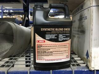 Lot of (6) Synthetic Blend 5W20 Motor Oil.