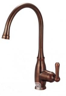 Olympia Faucets Single Handle Kitchen Faucet with Deck Cover Plate - Oil Rubbed Bronze (OYMP1163_15953659)