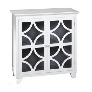Latitude Run Centeno 2 Door Cabinet  - White / Grey(LTDR4028_22555483)