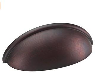 South Main Hardware  SH3870-OR-10 Traditional Bin Cup Drawer Handle Pull, 3-11/16", Oil Rubbed Bronze, 20PC