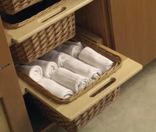 Beacon Wicker Basket Cabinet Pull Out Drawer