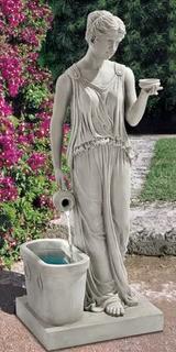 Resin Goddess of Youth Garden Fountain