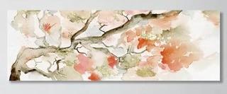 Under The Blossom Tree Sandstone' Painting Print on Canvas 20x60"