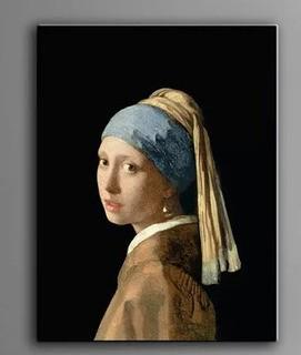 Girl with a Pearl Earring' by Johannes Vermeer Painting Print on Wrapped Canvas 36x44"