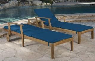 Indoor/Outdoor Chaise Lounge Cushion, Blue  76.75"D x 25.50"W x 2.00"H Chairs Not Included