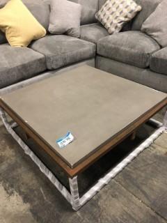Concrete/ Wood Coffee Table 