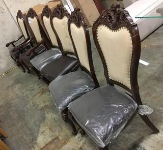 Set Of 6 Dining Chairs, As Is