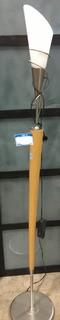 Metal/Wooden Floor Lamp, Broken Lamp Shade
