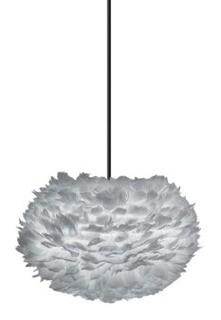 Homes Hardwired 1-Light Globe Pendant White With Black Blas? 