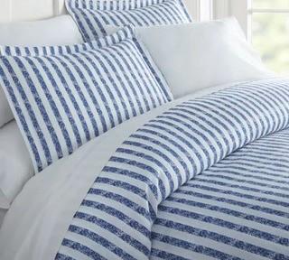 Kiril Duvet Cover Set Twin, Navy
