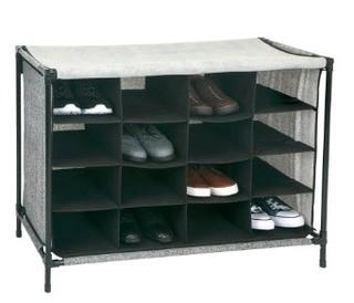 16 Pair Shoe Rack